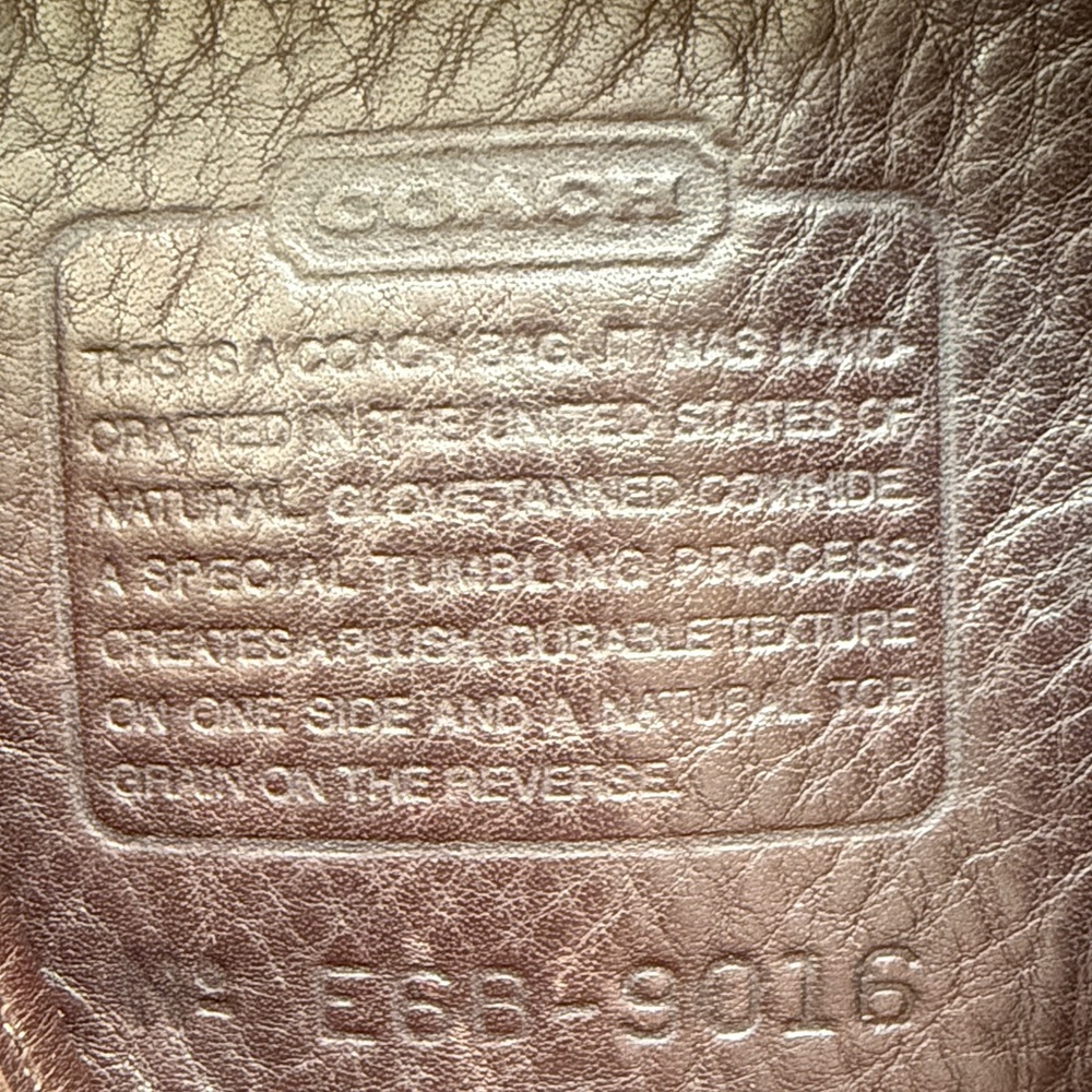 Vintage Coach Berkeley suede & leather convertible backpack 9016 mahogany - Picture 11 of 13